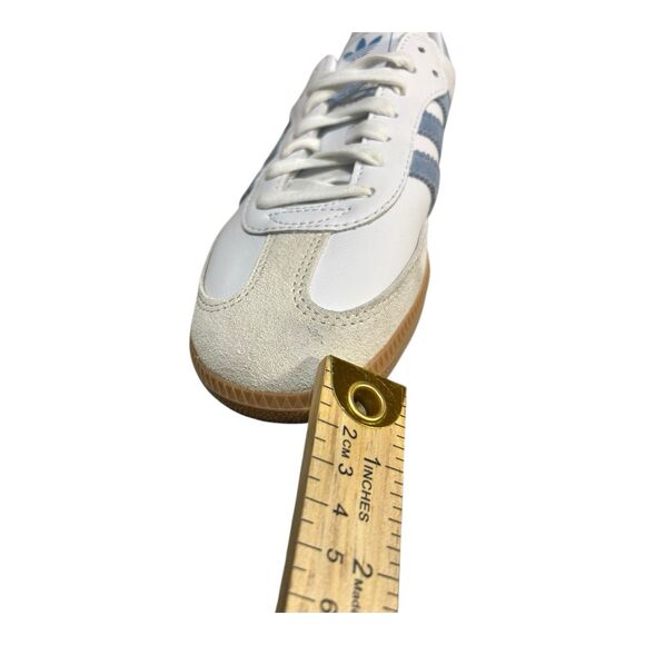 Adidas Samba OG JS1391 Women’s Size 9.5 Blue White Gum Shoes New w/ Defect - Picture 8 of 8